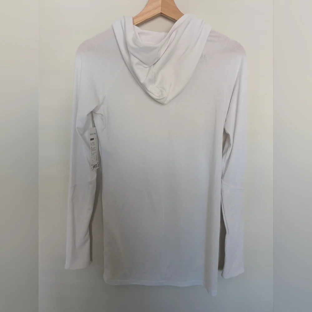 NWT Athleta Womens Essence Hooded Cowl Neck Fitted Tunic Lightweight Size XXS - Picture 5 of 6
